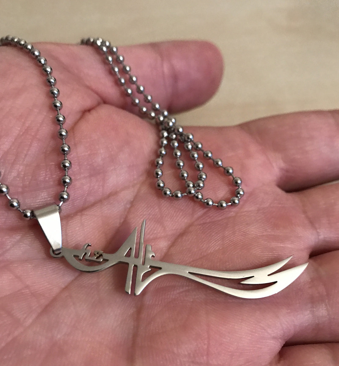 Mola Ali Name Ya Ali Silver Locket Imam Ali Name Necklace