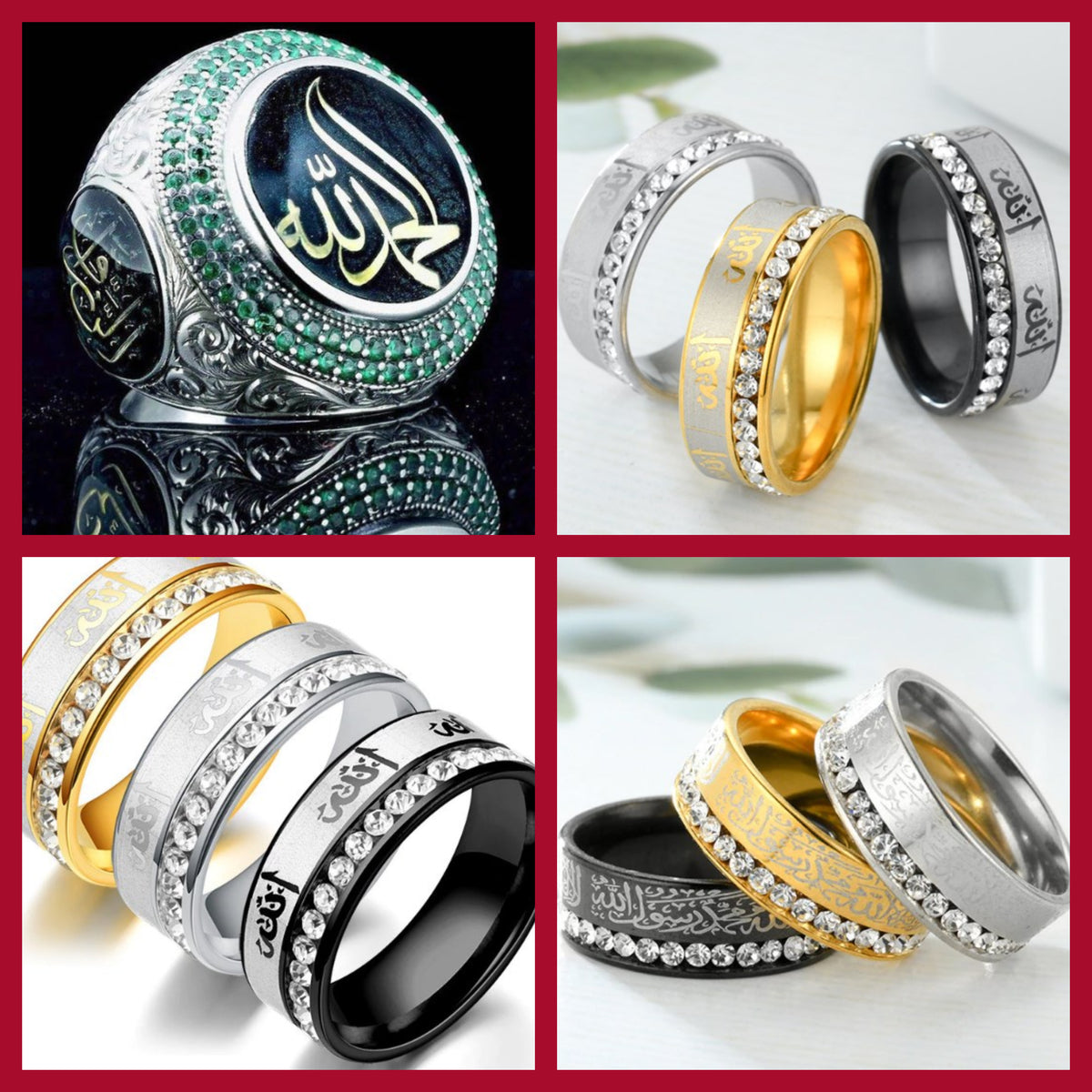 Islamic Stone Rings Rings – IslamicproductStore